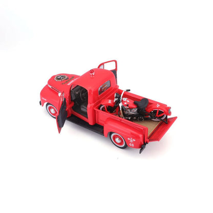 Maisto Ford F-1 Pick-up &amp; EL Knucklehead 1936 1:24