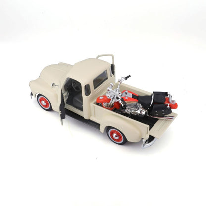 Maisto Chey Pickup 1950 + Harley Davidson Heritage, 1:24