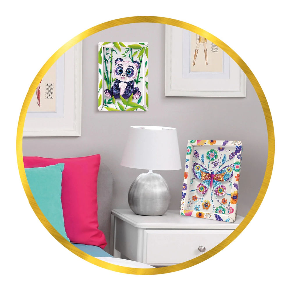 Paillettenkunst Panda