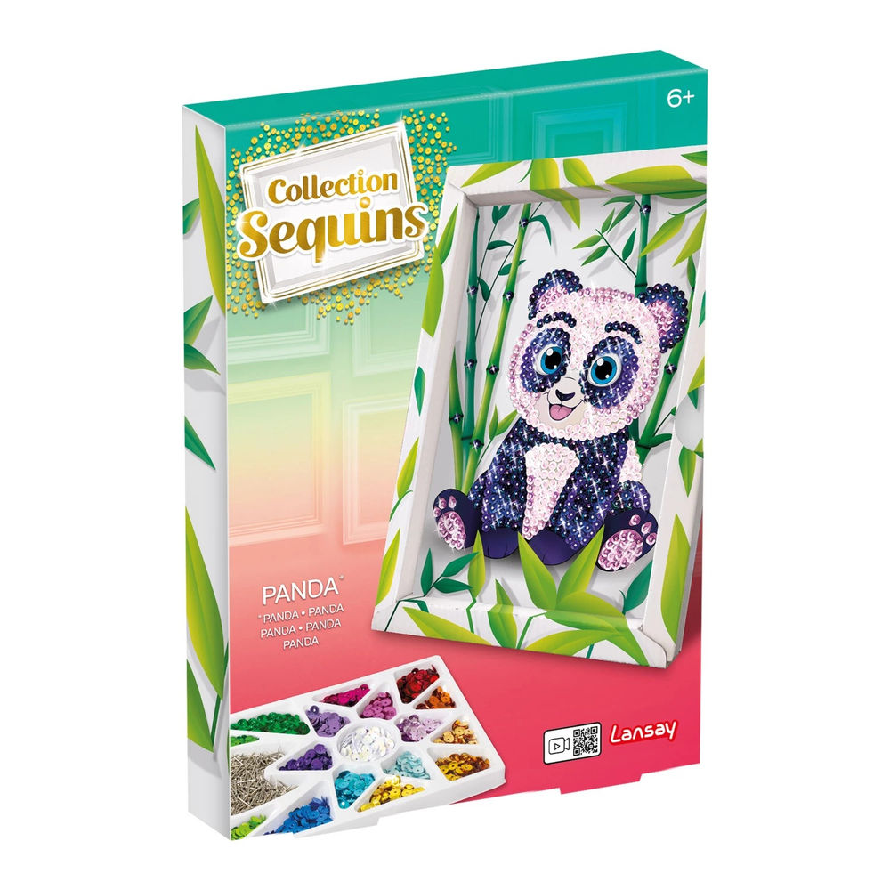 Paillettenkunst Panda