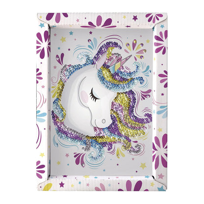 Collection Sequins Paillettenkunst Einhorn