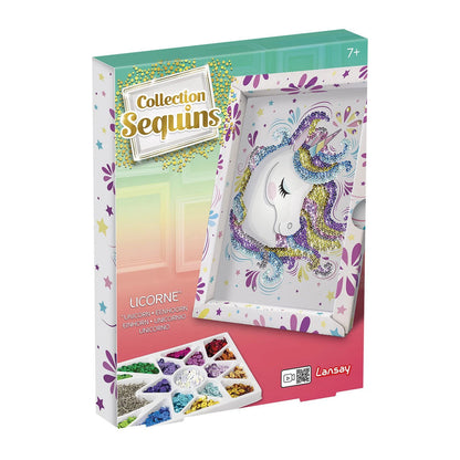 Collection Sequins Paillettenkunst Einhorn