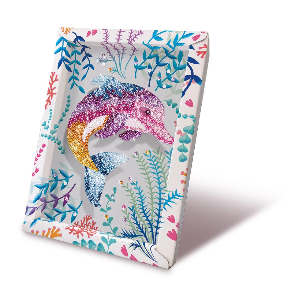 Paillettenkunst Delfin