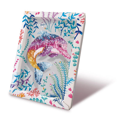 Paillettenkunst Delfin