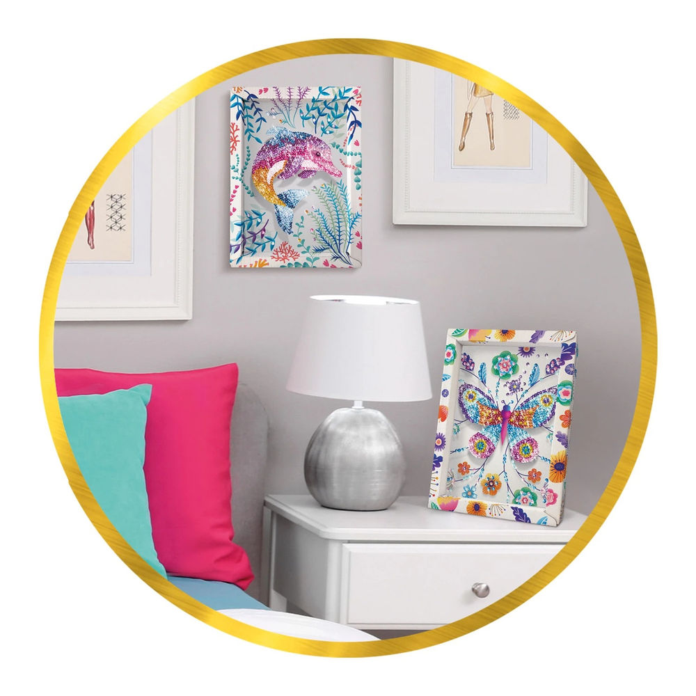 Paillettenkunst Delfin