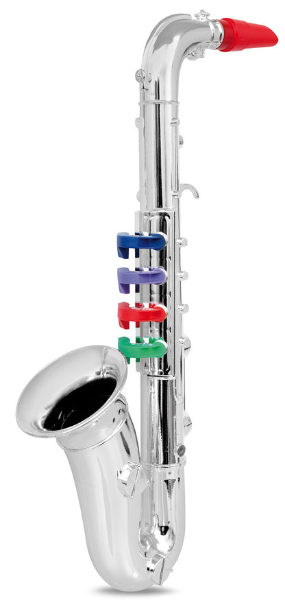 Saxophone Bontempi avec 4 touches colorées, 36 cm