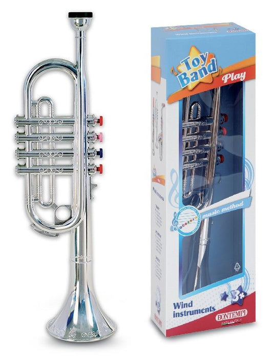 Bontempi Trompete mit 4 farbigen Tasten, 41 cm