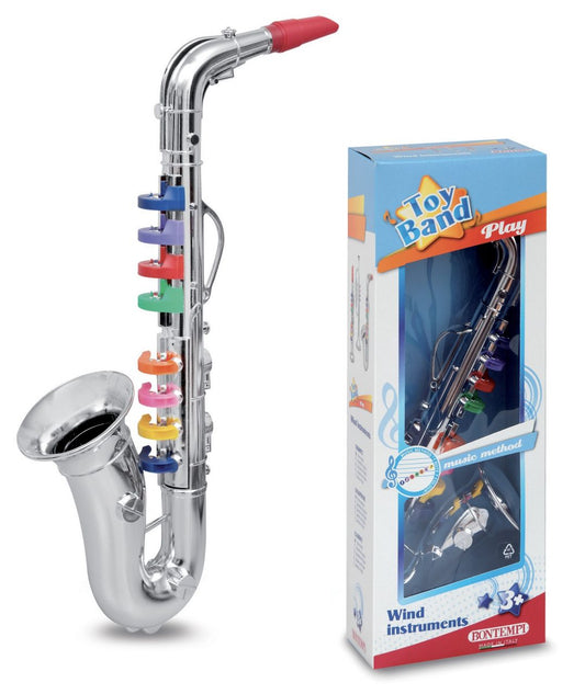 Bontempi Saxophon mit 8 farbigen Tasten