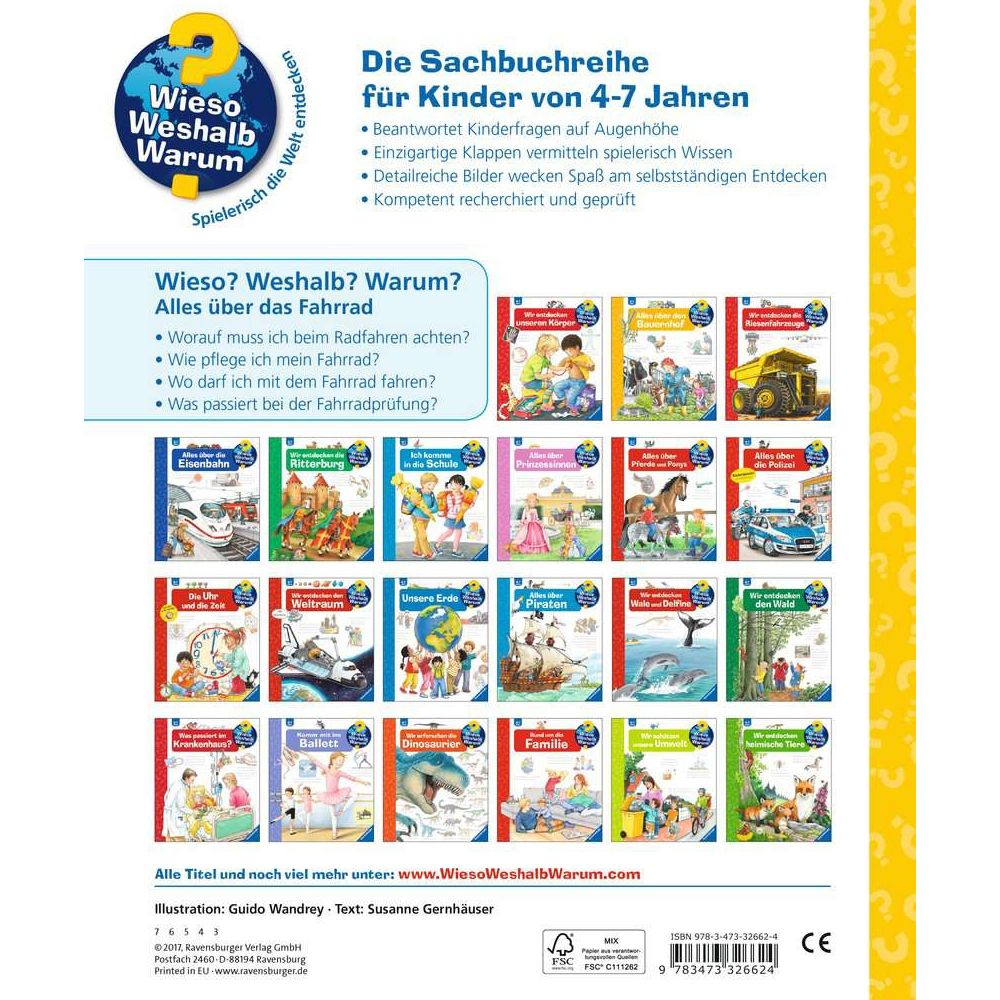 Ravensburger Wieso? Weshalb? Warum?, Band 63: Alles über das Fahrrad