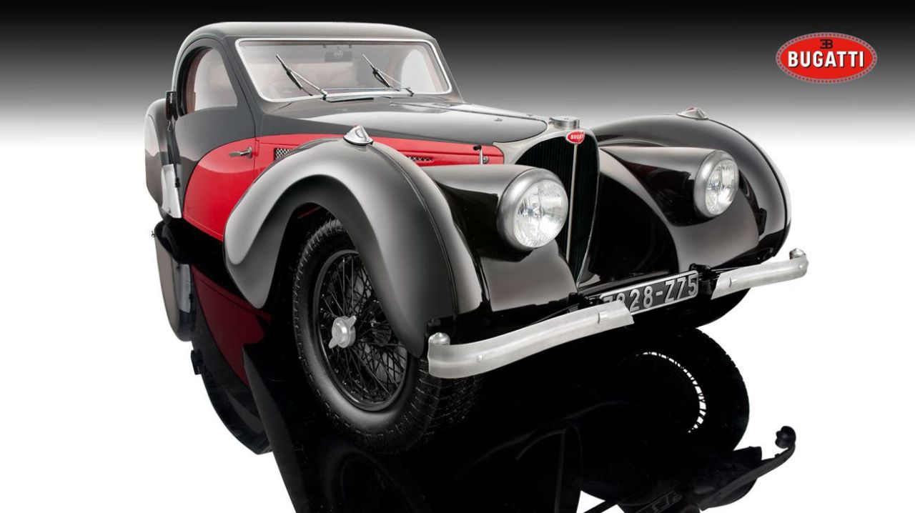 Bauer Bugatti Atalante 1937 Type 57SC 1:12 rouge