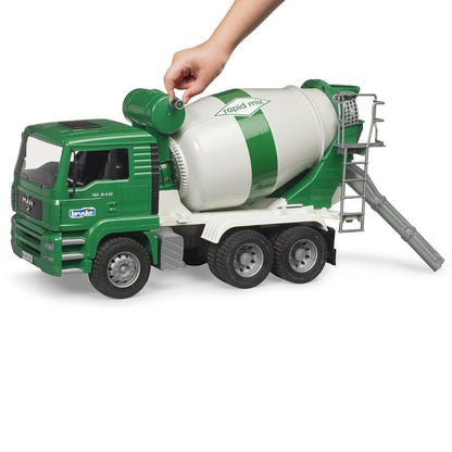 Bruder MAN TGA concrete mixer truck rapid mix