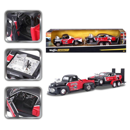 Maisto Ford F1 Pickup 1948 & Ford Mustand GT 1967, 1:24