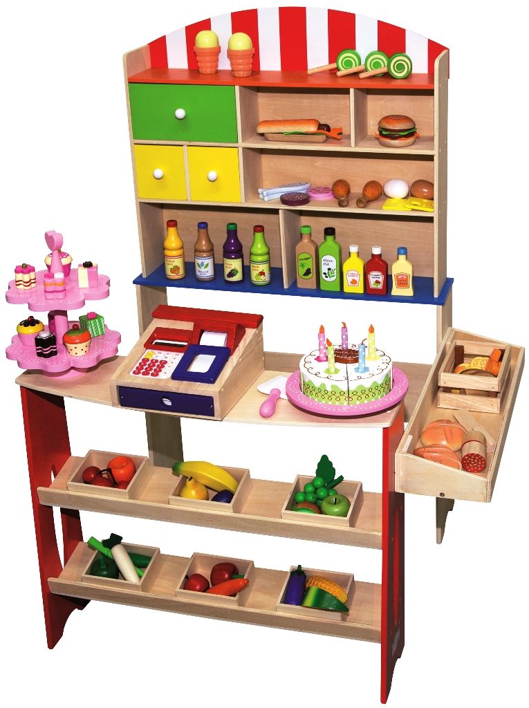 Spielba sales stand with 6 Harassli, without accessories