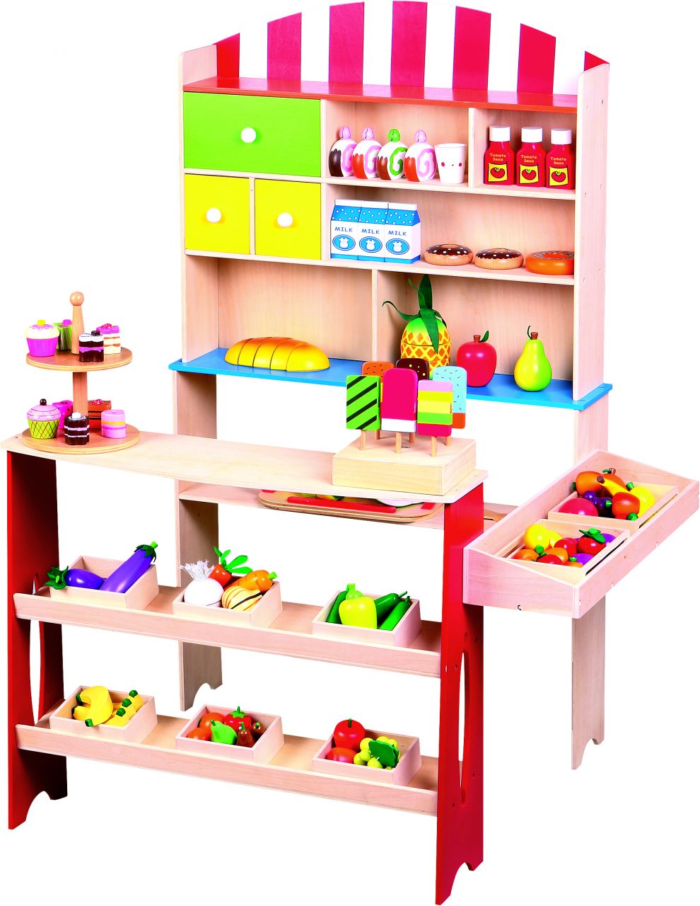 Spielba sales stand with 6 Harassli, without accessories