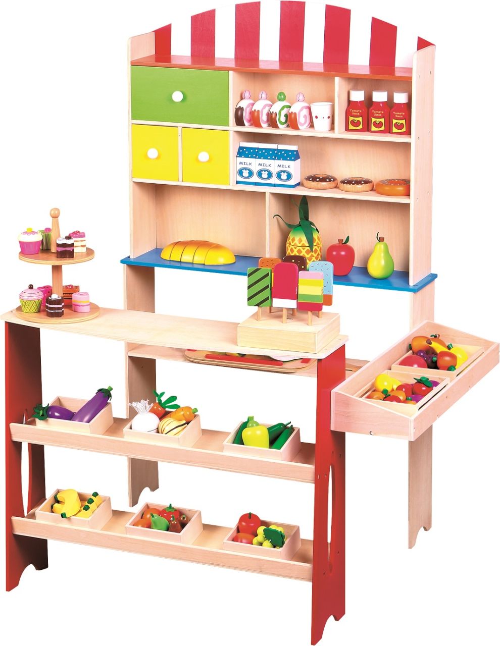 Spielba sales stand with 6 Harassli, without accessories