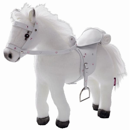 Götz horse white plush with sound