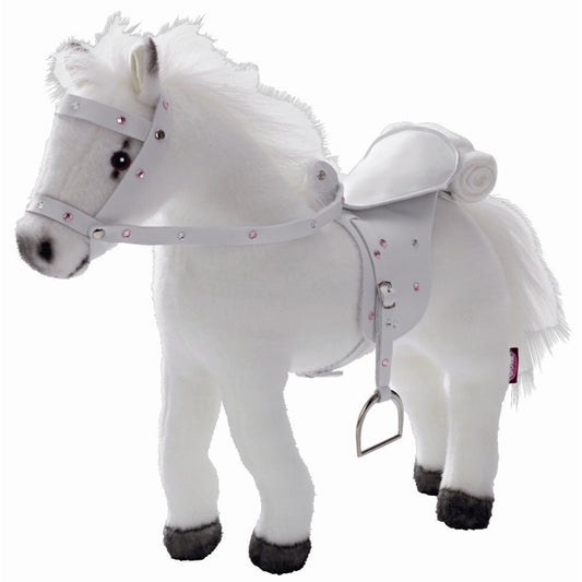 Götz horse white plush with sound