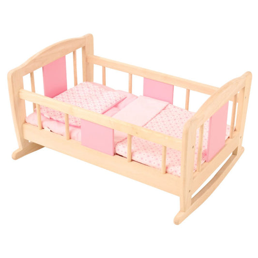 Spielba doll cradle with contents