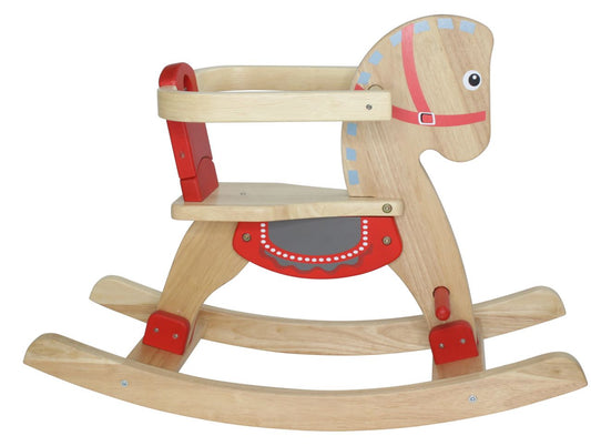 Spielba Schaukelpferd naturholz