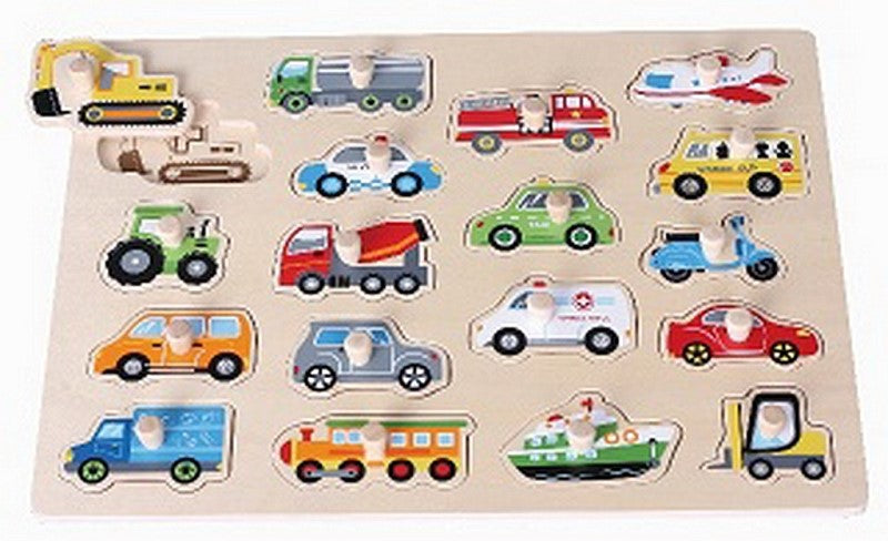Playba Puzzle Vehicles large with handle