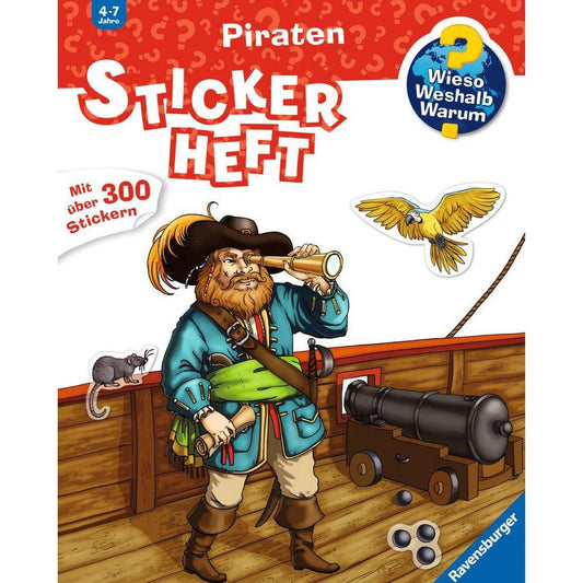 Ravensburger Pourquoi ? Pour quelle raison? Pourquoi? Livre d'autocollants : Pirates