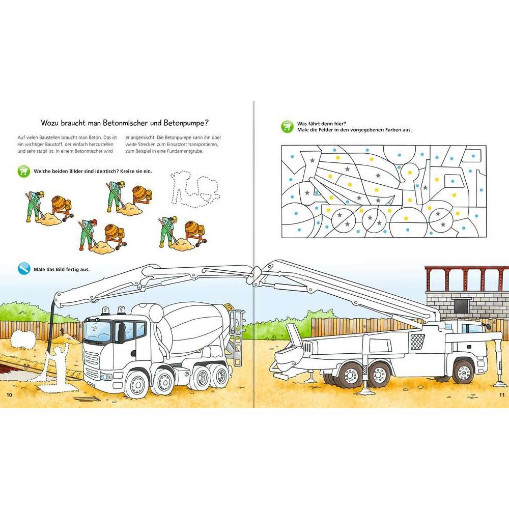 Ravensburger Why? What for? What for? active booklet: Vehicles on the construction site