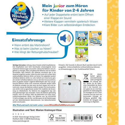 Ravensburger Wieso? Weshalb? Warum? Mein junior zum Hören, Band 2: Einsatzfahrzeuge