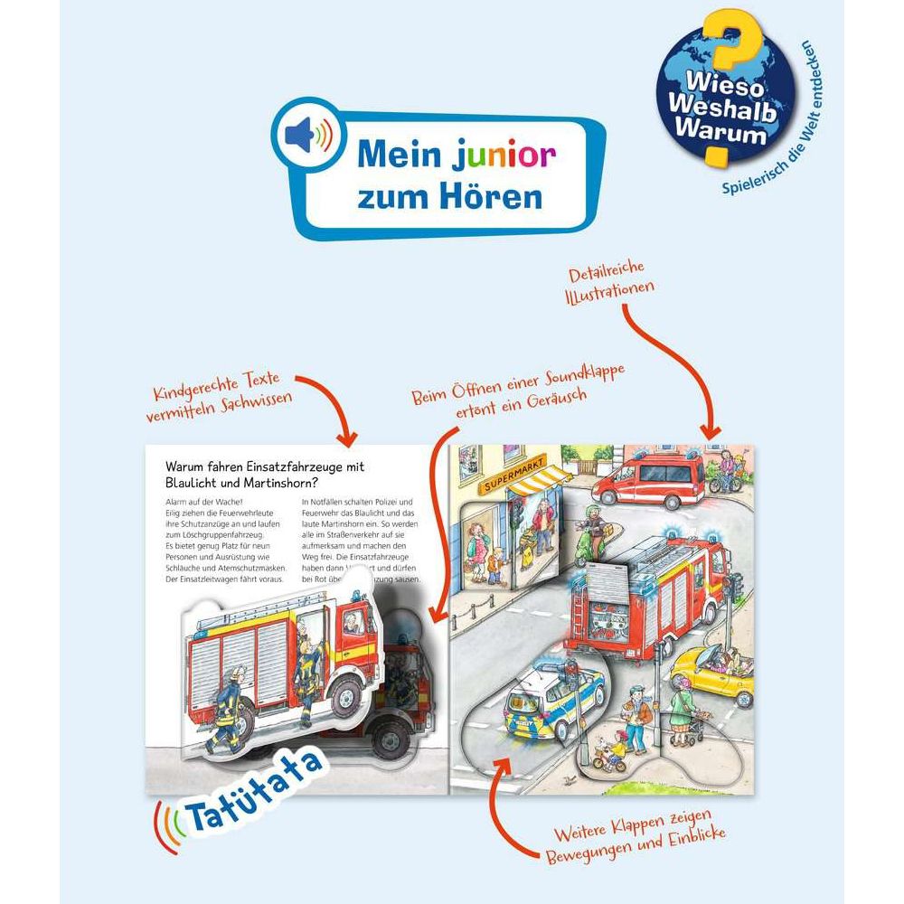 Ravensburger Wieso? Weshalb? Warum? Mein junior zum Hören, Band 2: Einsatzfahrzeuge