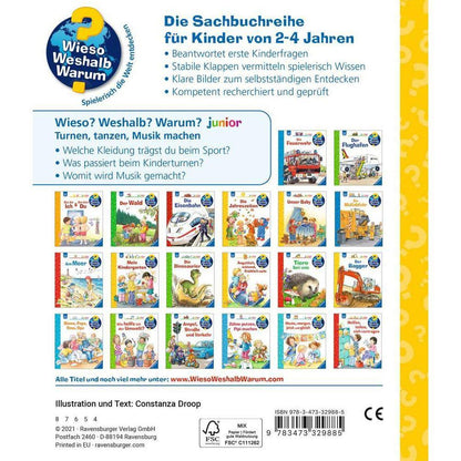 Ravensburger Pourquoi ? Pour quelle raison? Pourquoi? junior, tome 71 : Gymnastique, danse, faire de la musique