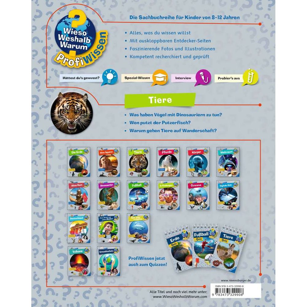Ravensburger Wieso? Weshalb? Warum? ProfiWissen, Band 3: Tiere