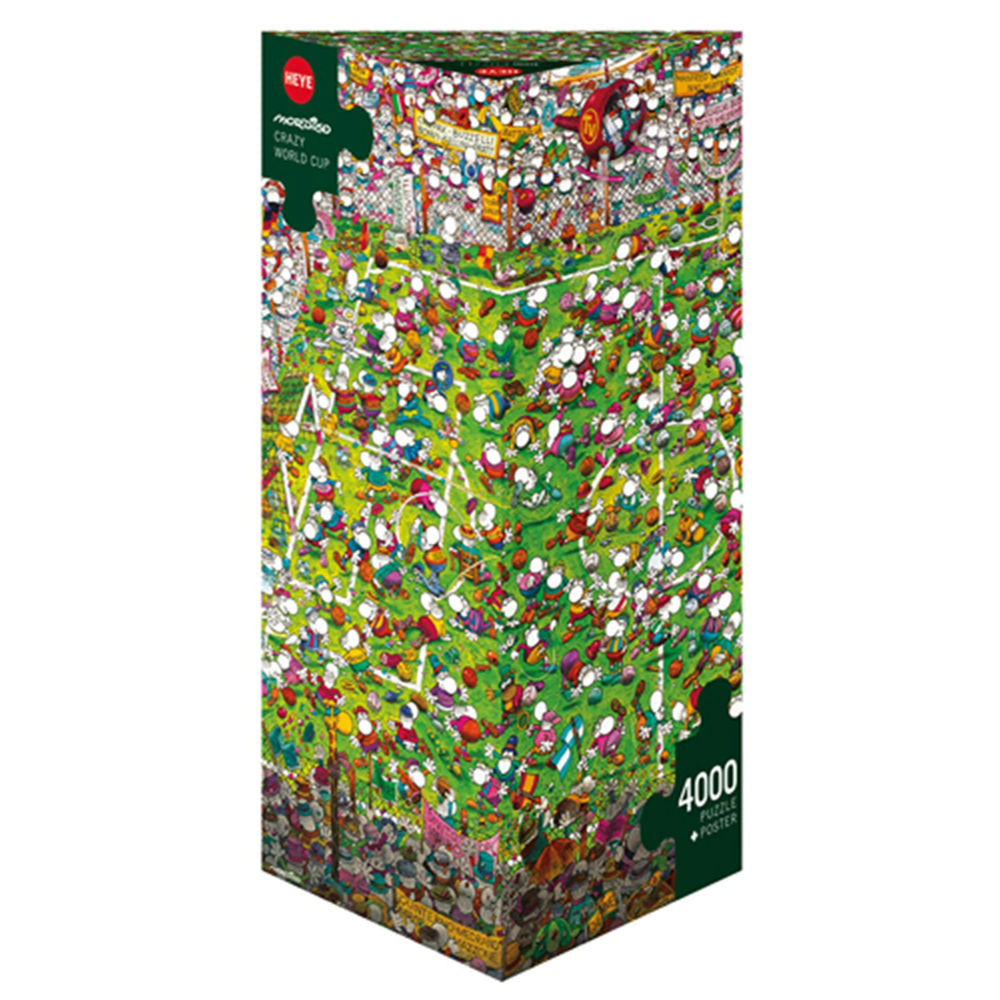 Heye puzzle triangle puzzle Crazy World Cup, Mordillo, 4000 pièces