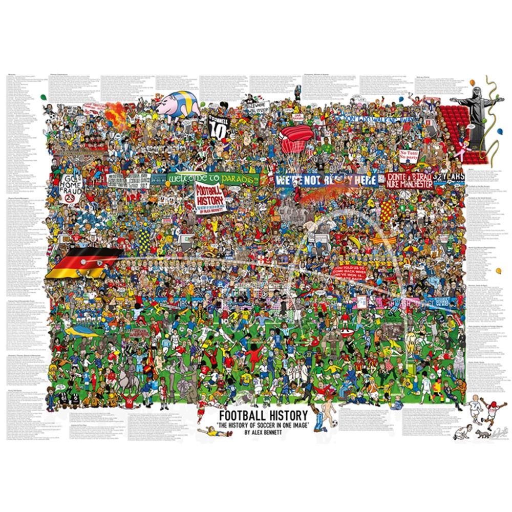 Heye Puzzle Coupe du Monde Xtra Puzzle Histoire du Football, 3000 pièces