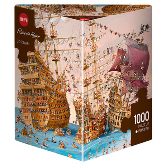 Heye Puzzle Ruyer, Corsaire - Puzzle Triangulaire, 1000 pièces