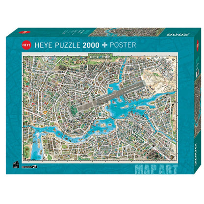 Heye Puzzle Ville de Pop Standard, 2000 pièces
