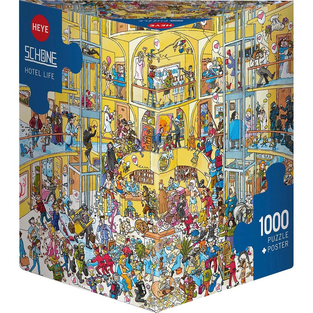 Heye Puzzle Hotel Life Triangulaire 1000 pièces