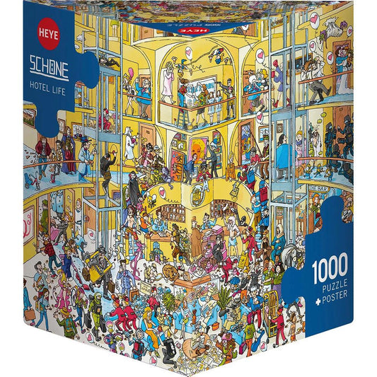 Heye Puzzle Hotel Life Triangulaire 1000 pièces