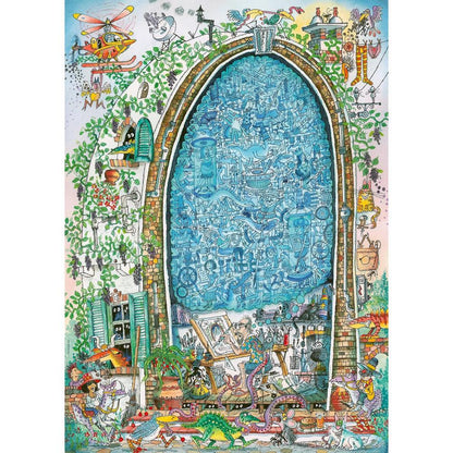 Heye Puzzle Artist's Mind Triangulaire 1000 pièces