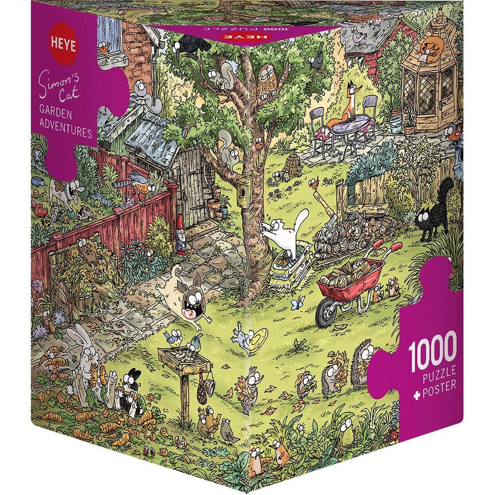 Heye Puzzle Garden Adventures - Le Chat de Simon Triangulaire 1000 pièces