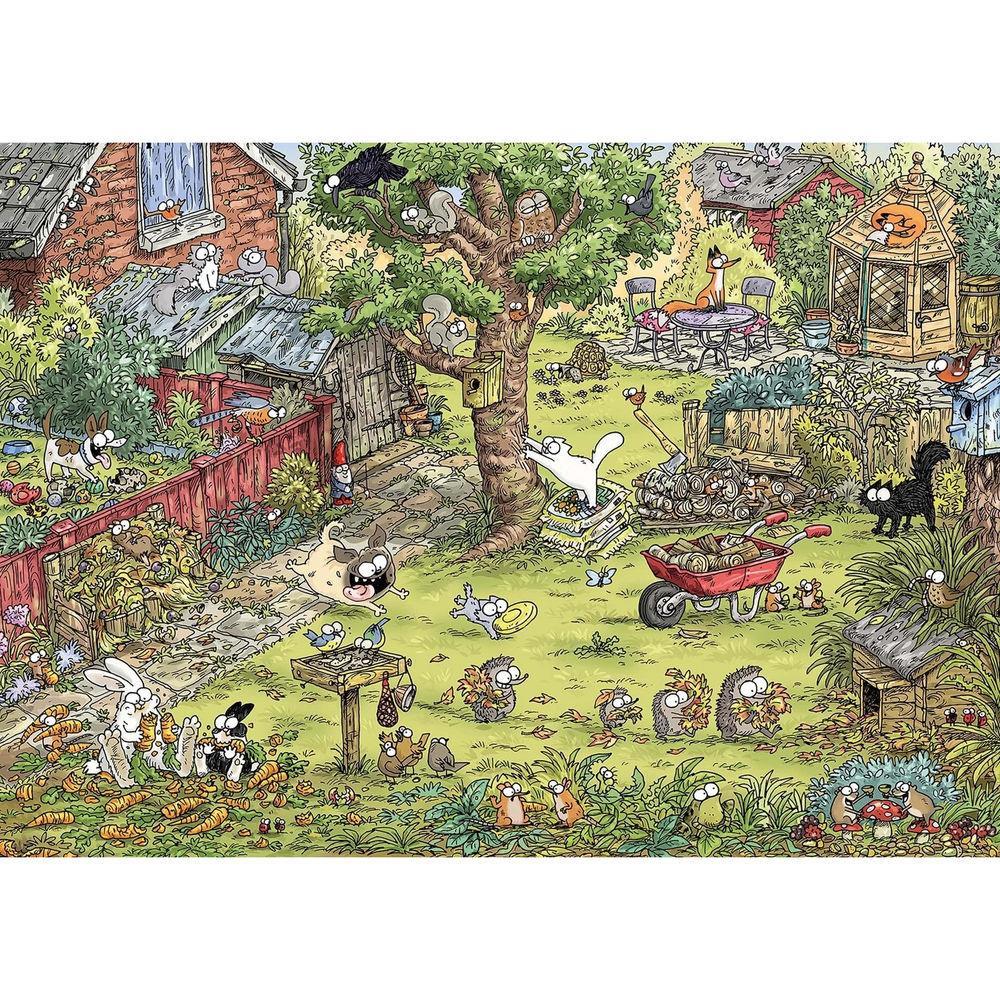 Heye Puzzle Garden Adventures - Le Chat de Simon Triangulaire 1000 pièces
