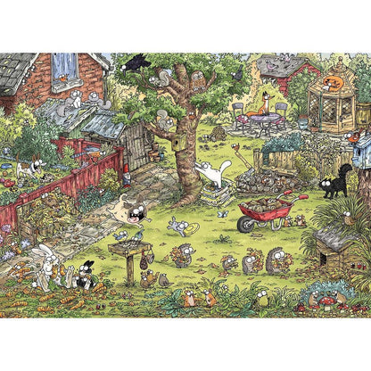 Heye Puzzle Garden Adventures - Le Chat de Simon Triangulaire 1000 pièces