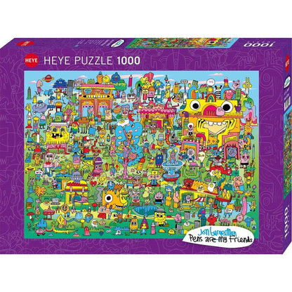 Puzzle Doodle Village Standard, 1000 Teile
