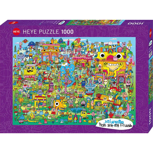 Heye Puzzle Doodle Village Standard 1000 pièces