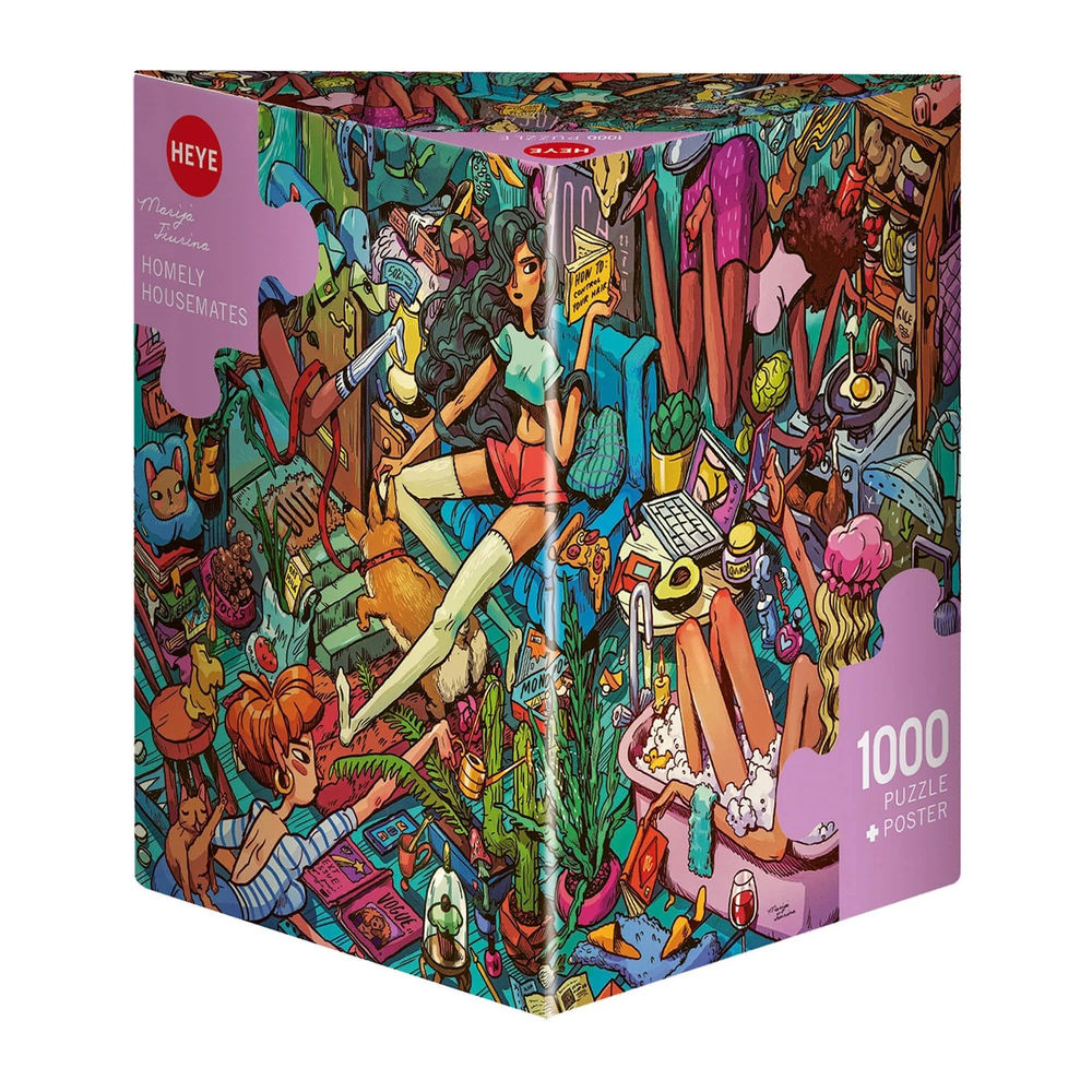 Heye Puzzle Homely Housemates Triangulaire 1000 pièces