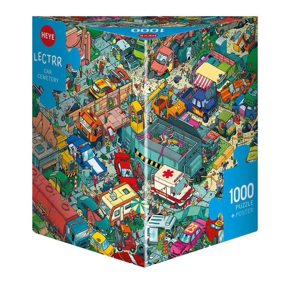 Heye Puzzle Voiture Cimetière Triangulaire 1000 pièces