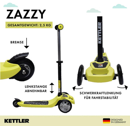 Kettler ZAZZY Kinderscooter, fuchsia rot