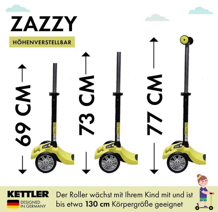 Kettler ZAZZY Kinderscooter, fuchsia rot