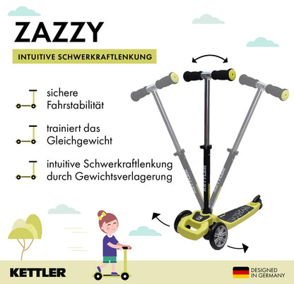 Kettler ZAZZY Kinderscooter, fuchsia rot