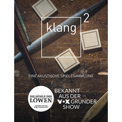 klang² Akustisches Gedächtnisspiel, Classic-Edition, Zypressenholz