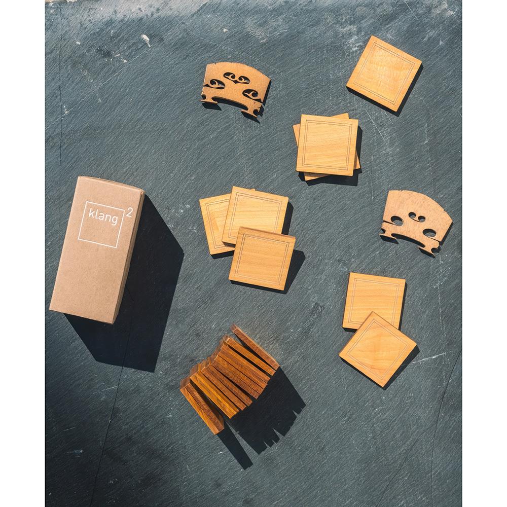 klang² Akustisches Gedächtnisspiel, Classic-Edition, Zypressenholz
