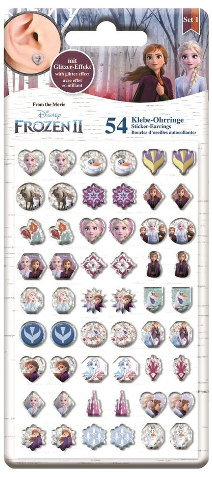 Boucles d'oreilles autocollantes Craze Boucles d'oreilles adhésives La Reine des Neiges 2